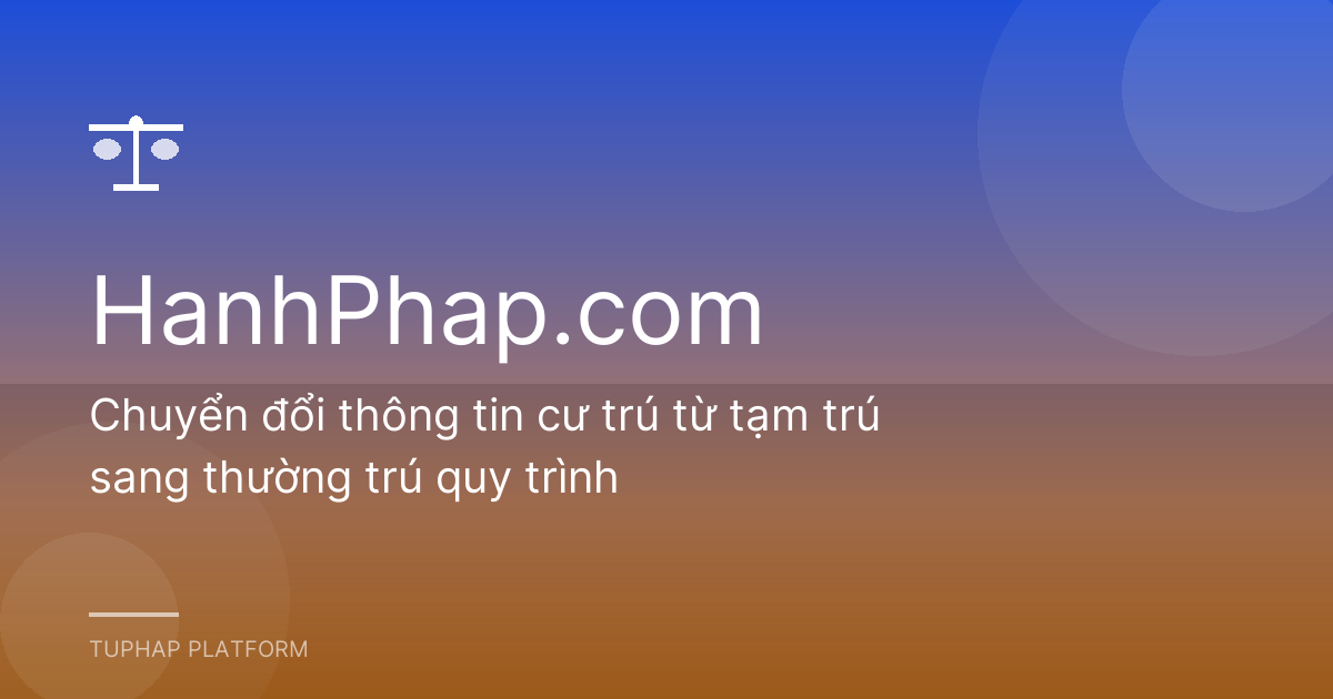 Chuyển đổi thông tin cư trú từ tạm trú sang thường trú quy trình